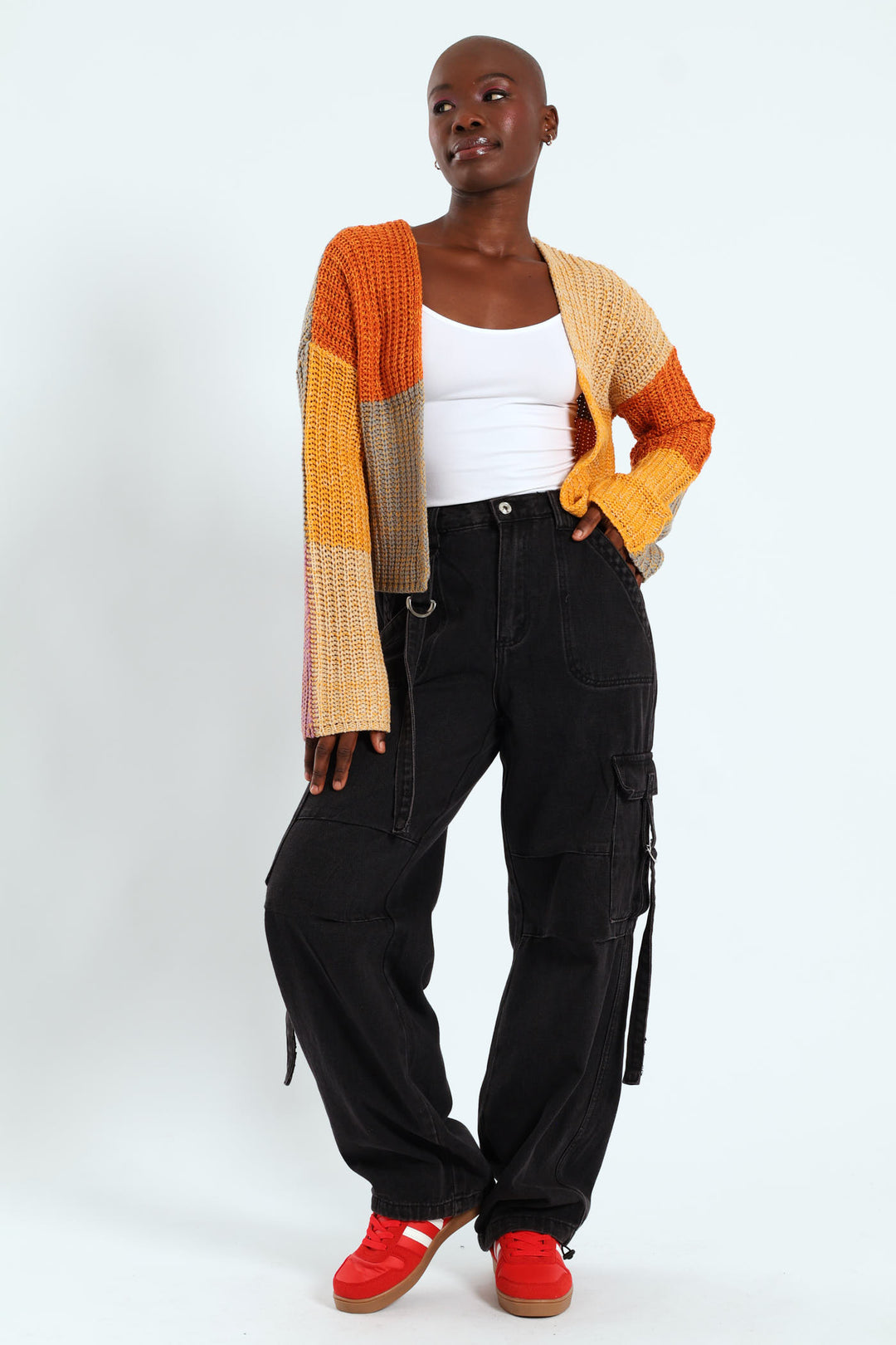 Strap Cargo Jean - Black Rinse Wash