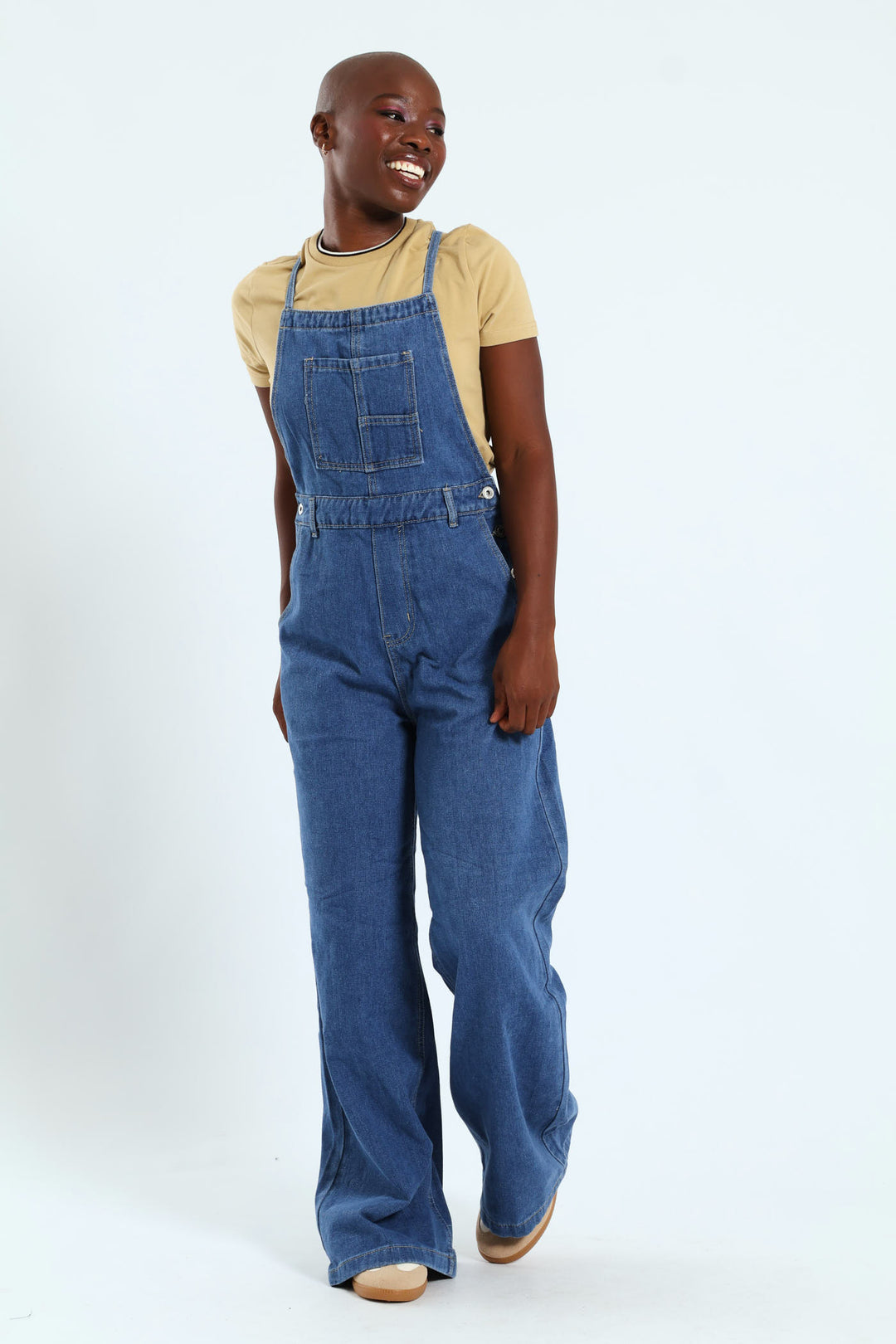 Denim Jumpsuit - Mid Blue