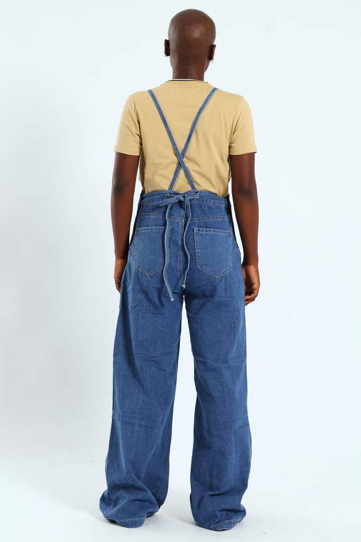 Denim Jumpsuit - Mid Blue