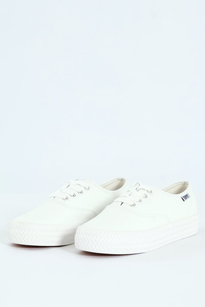 Esme Platform Sneaker - White
