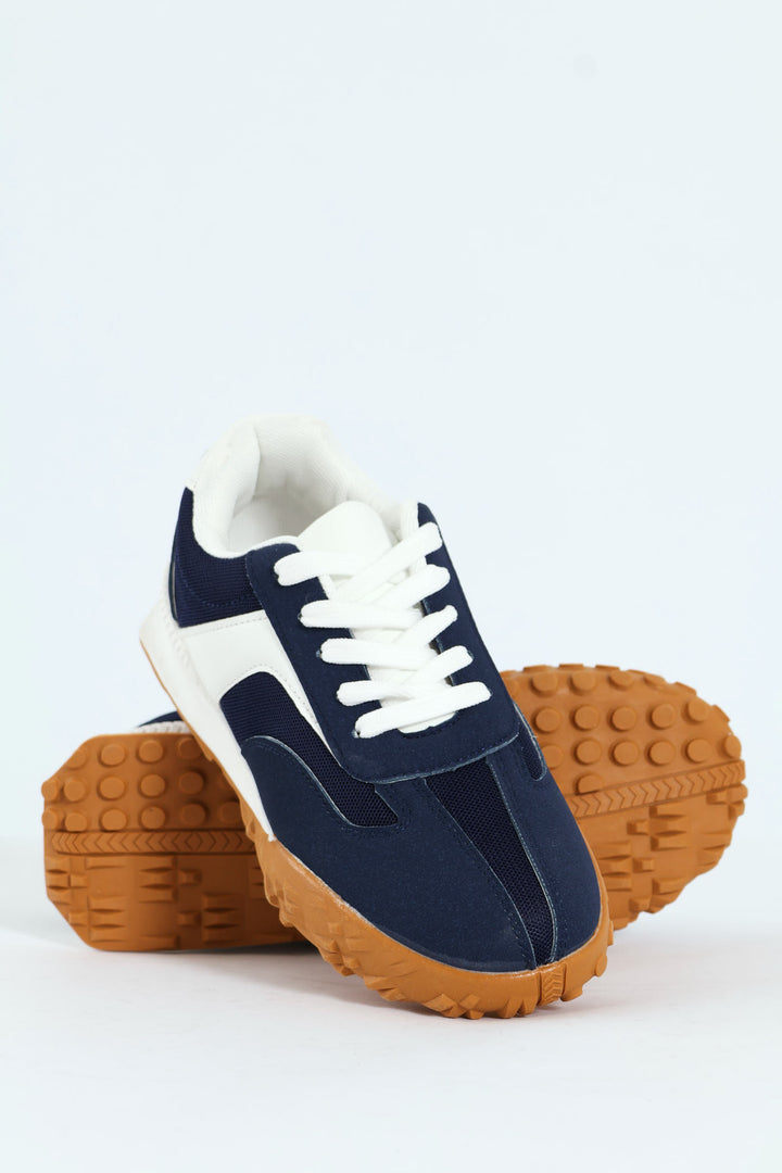 Boys Retro Sneaker - Navy