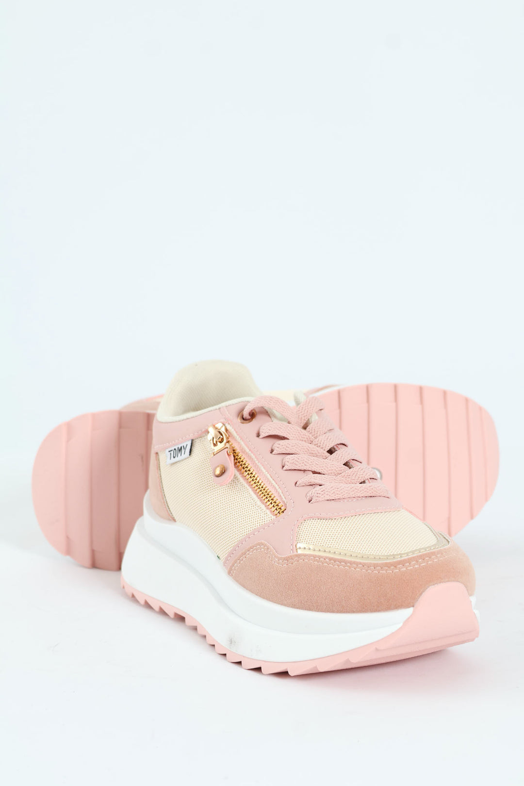 Madison Panelled Sneaker - Blush