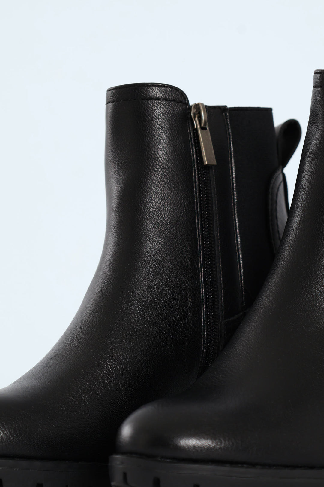 Layla Block Heel Platform Ankle Boot - Black