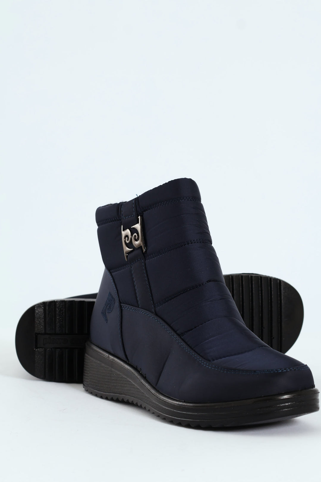 Christelle 2 Panelled Nylon Ankle Boot - Navy