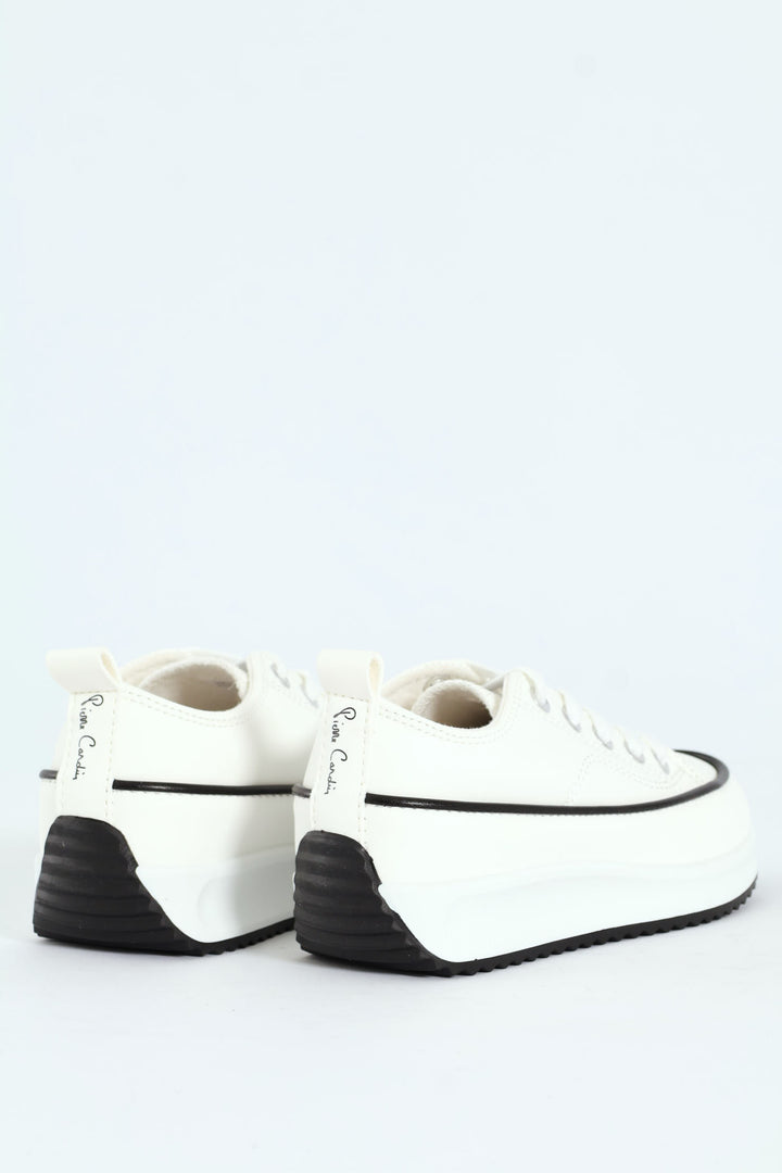 Girls Casey Platform Sneaker - White