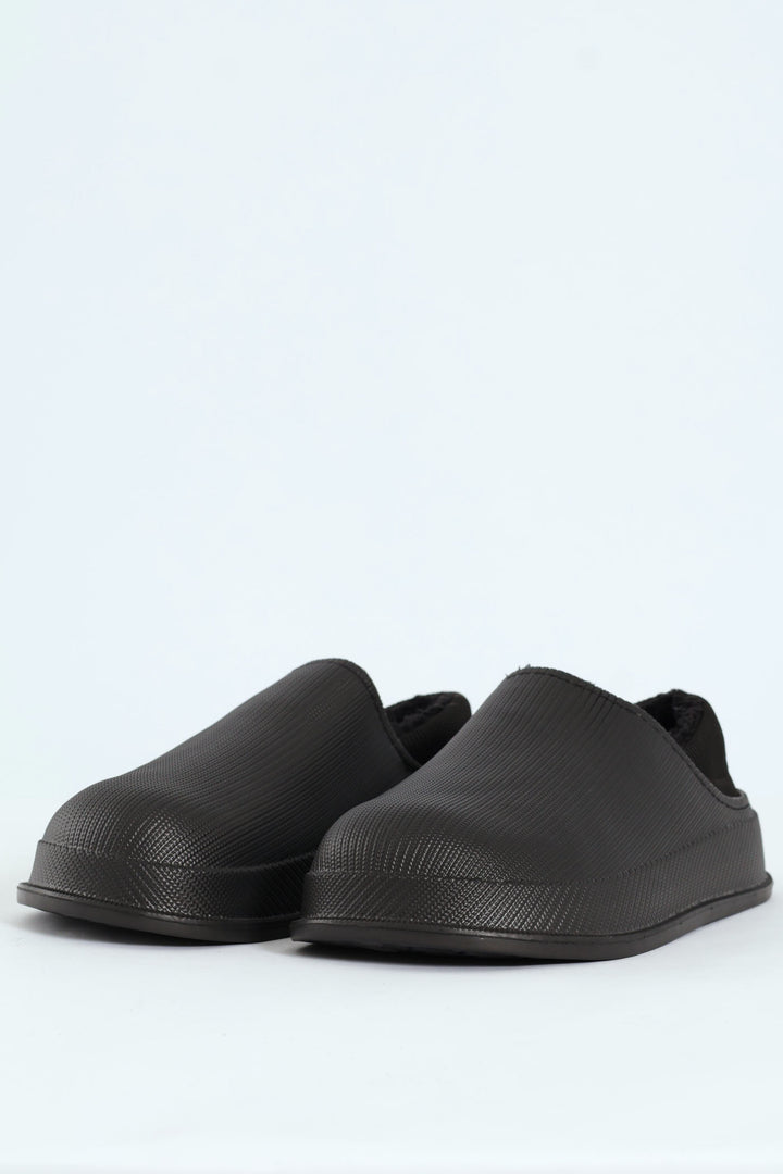 Closed Back Clog Slipper - Black