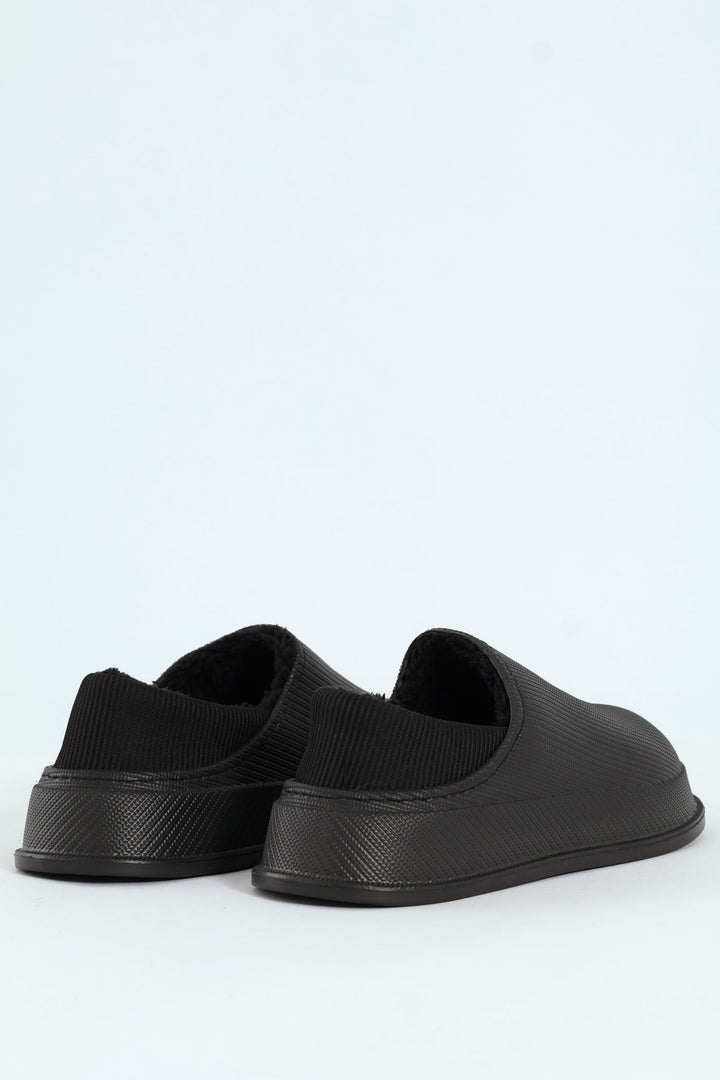 Closed Back Clog Slipper - Black