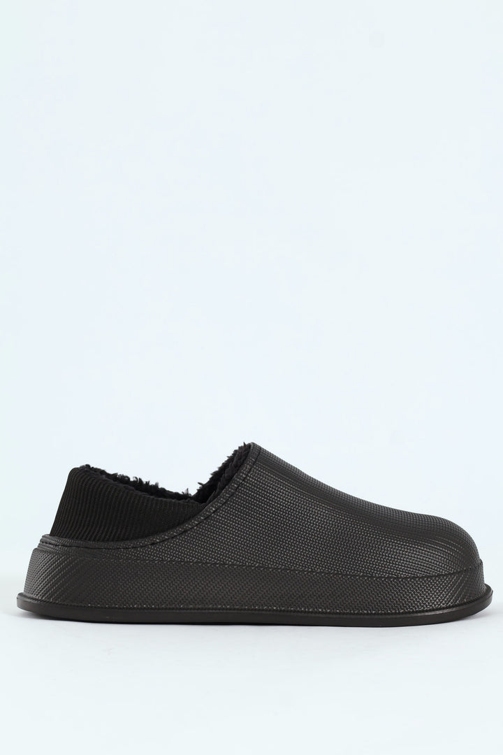 Closed Back Clog Slipper - Black
