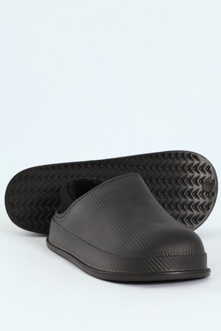 Closed Back Clog Slipper - Black