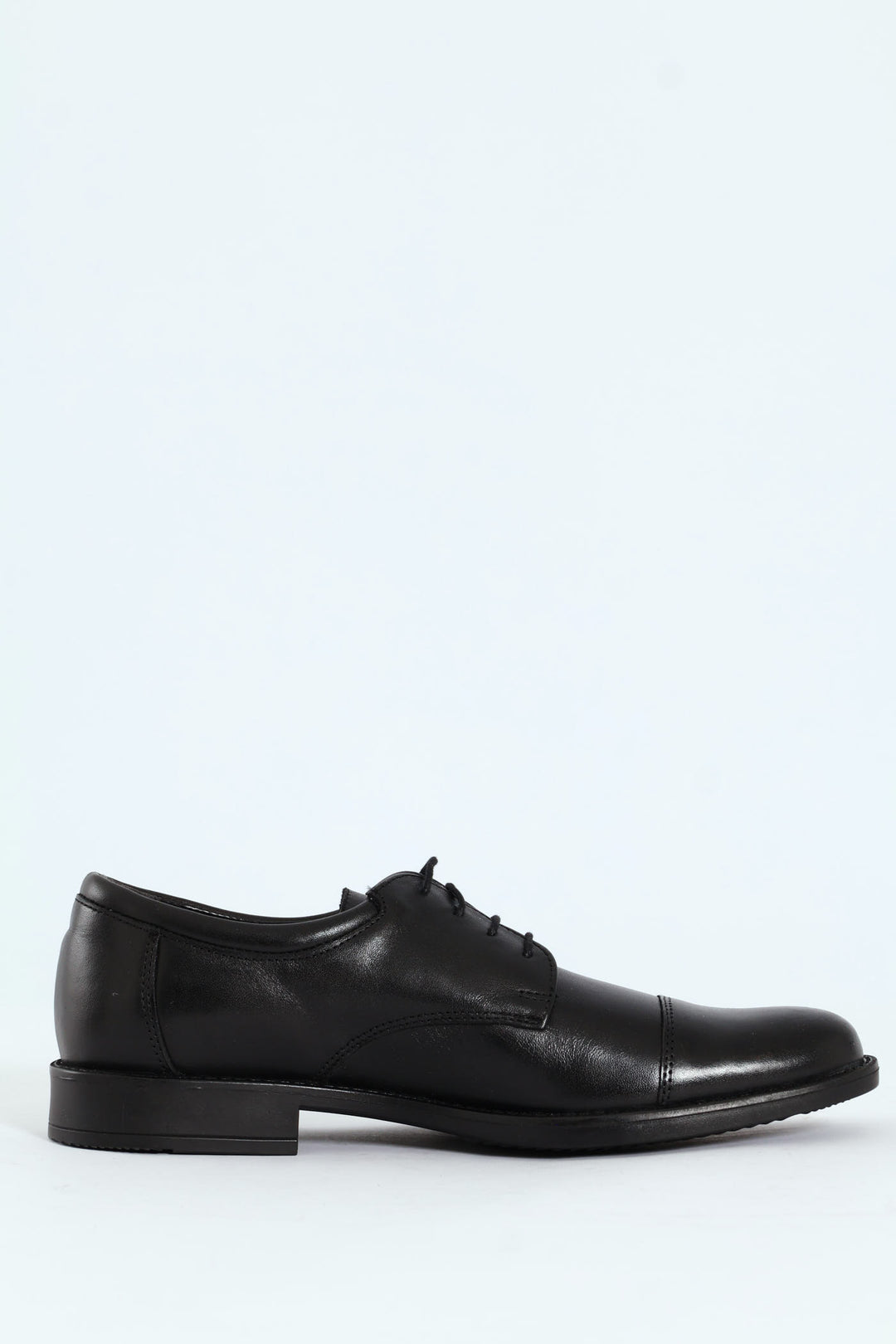 Toe Cap Formal Derby Shoe - Black