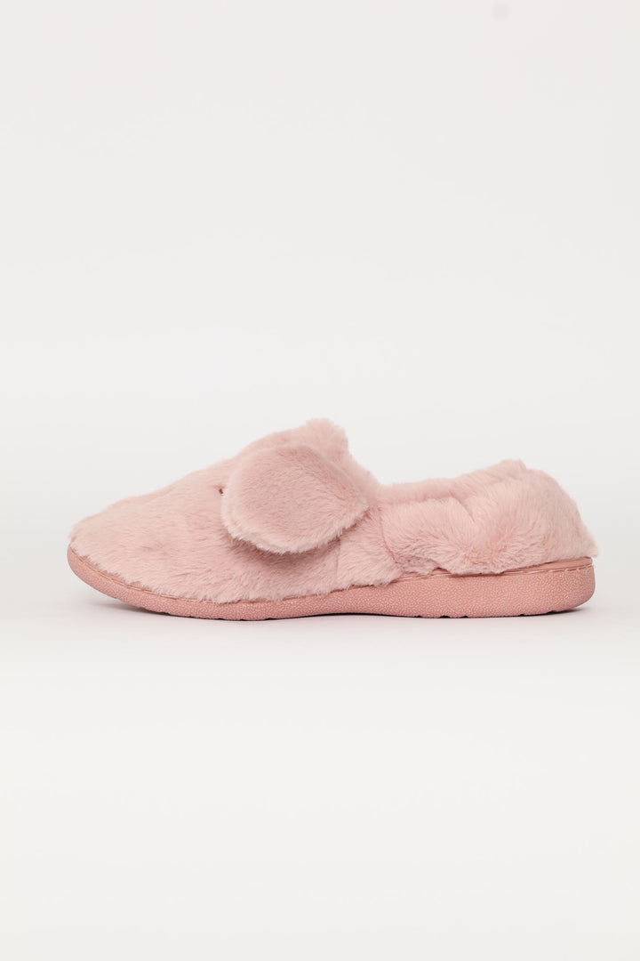Novelty Dog Slipper - Blush