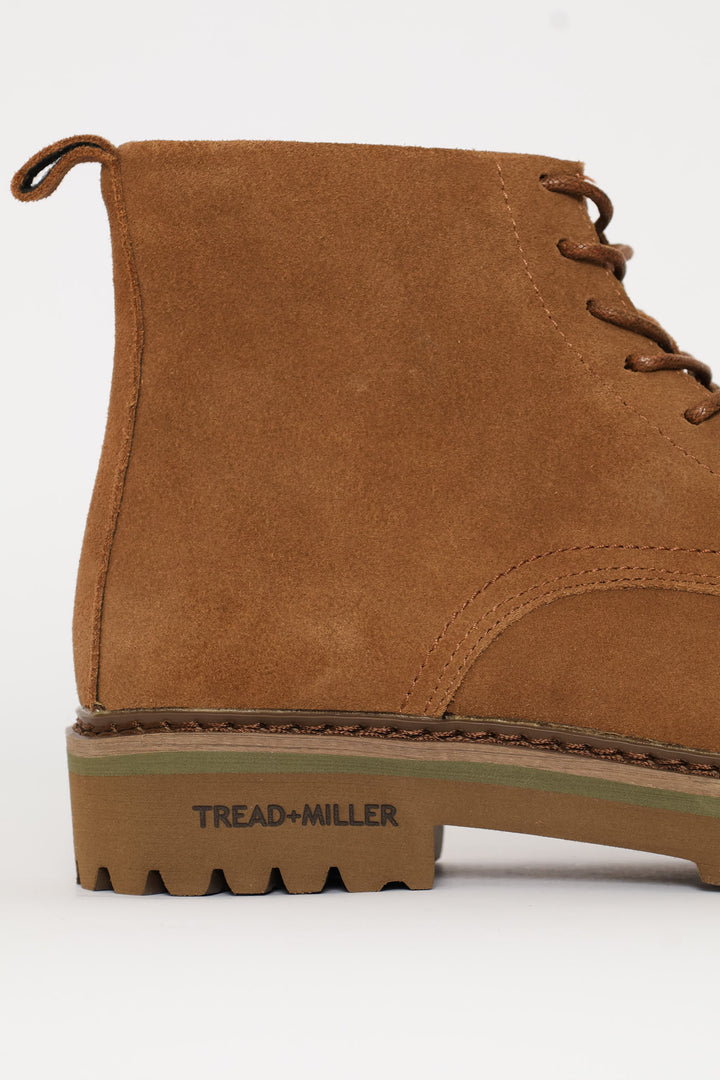 Nubuck Lace Up Worker Boot - Tan