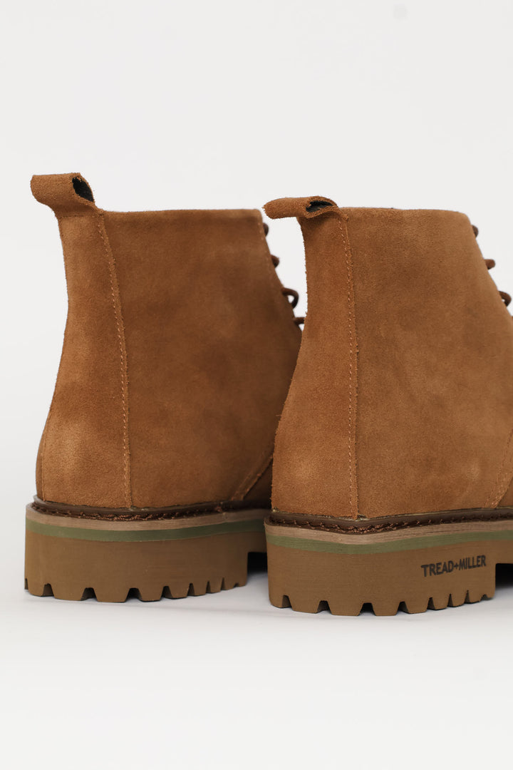 Nubuck Lace Up Worker Boot - Tan