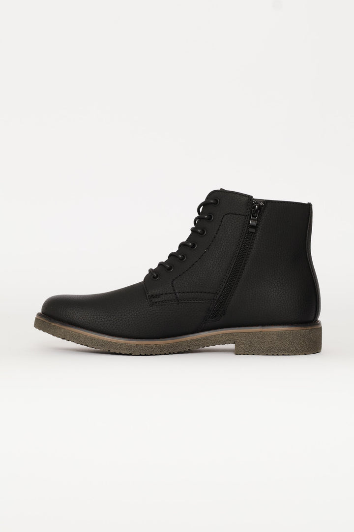 Windsor Lace Up Boot - Black