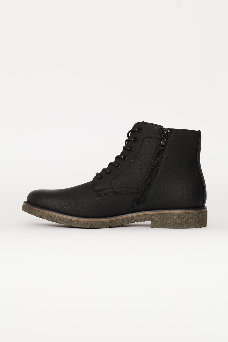 Windsor Lace Up Boot - Black