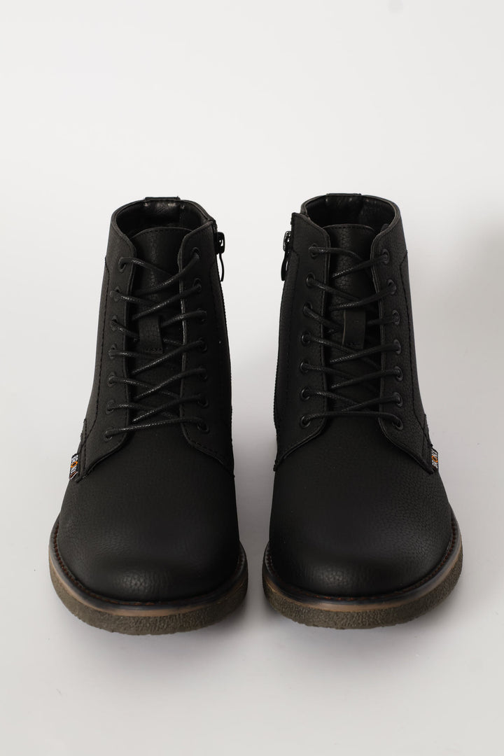 Windsor Lace Up Boot - Black