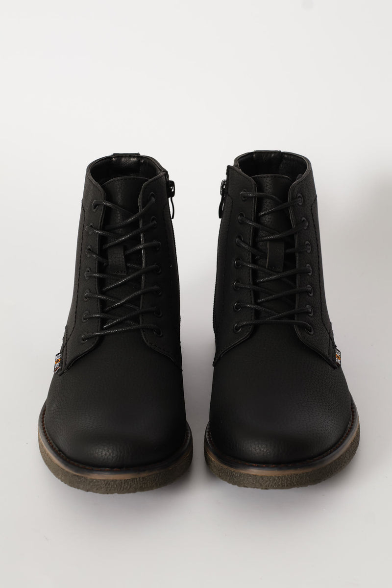 Windsor Lace Up Boot - Black