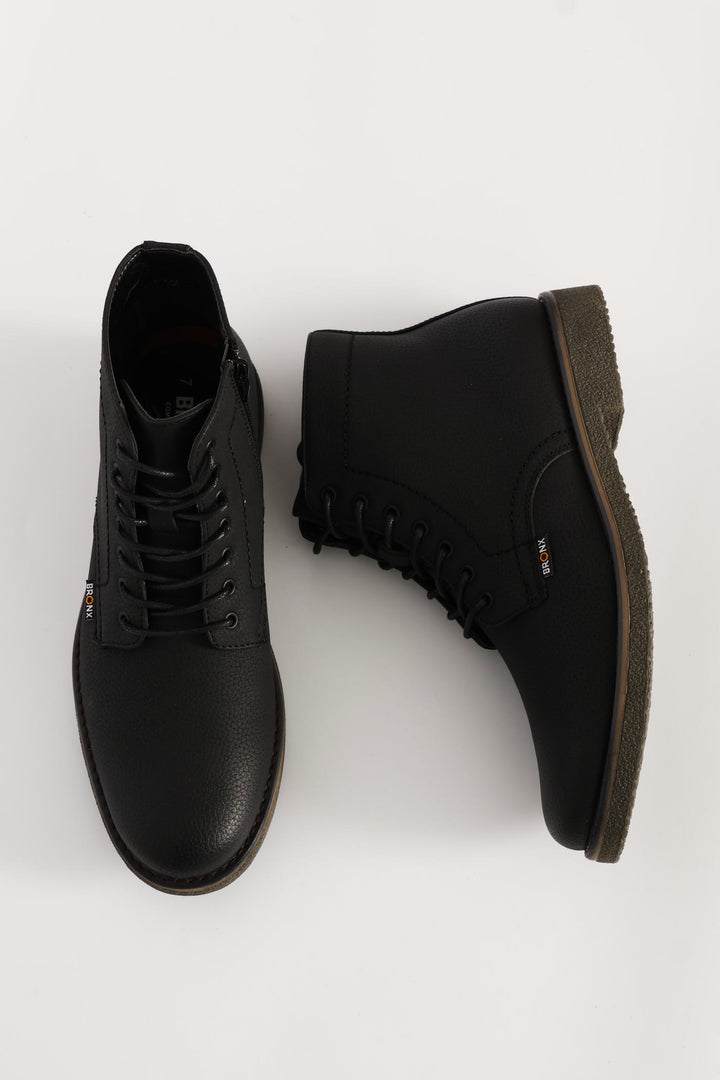 Windsor Lace Up Boot - Black