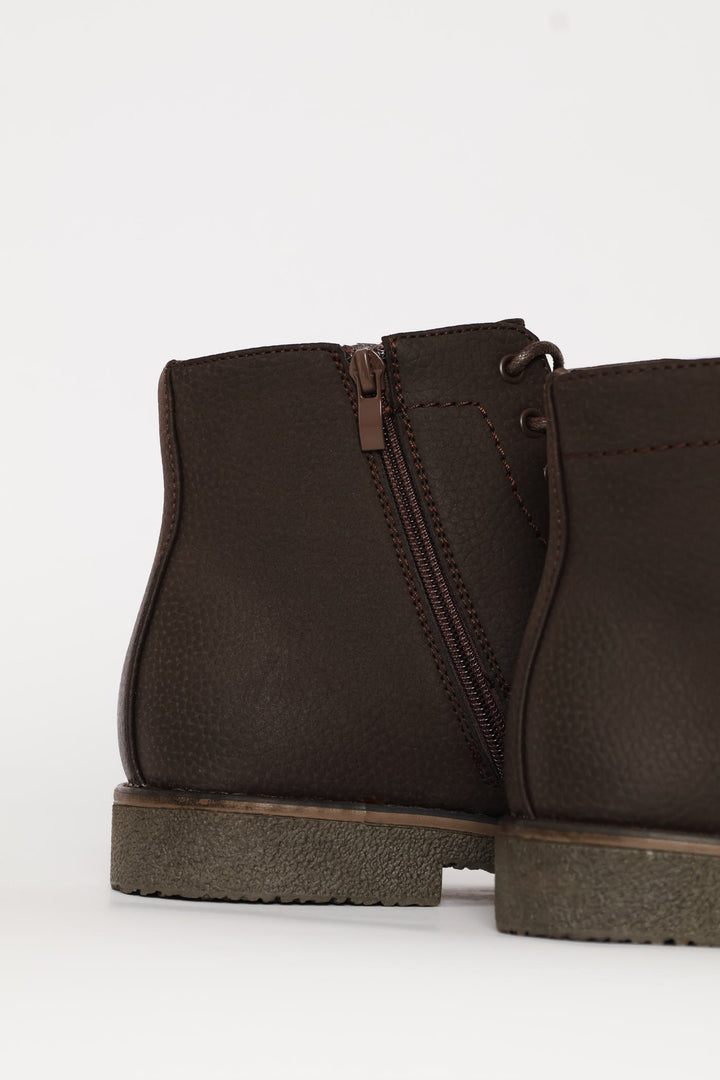 Windsor Lace Up Boot - Chocolate