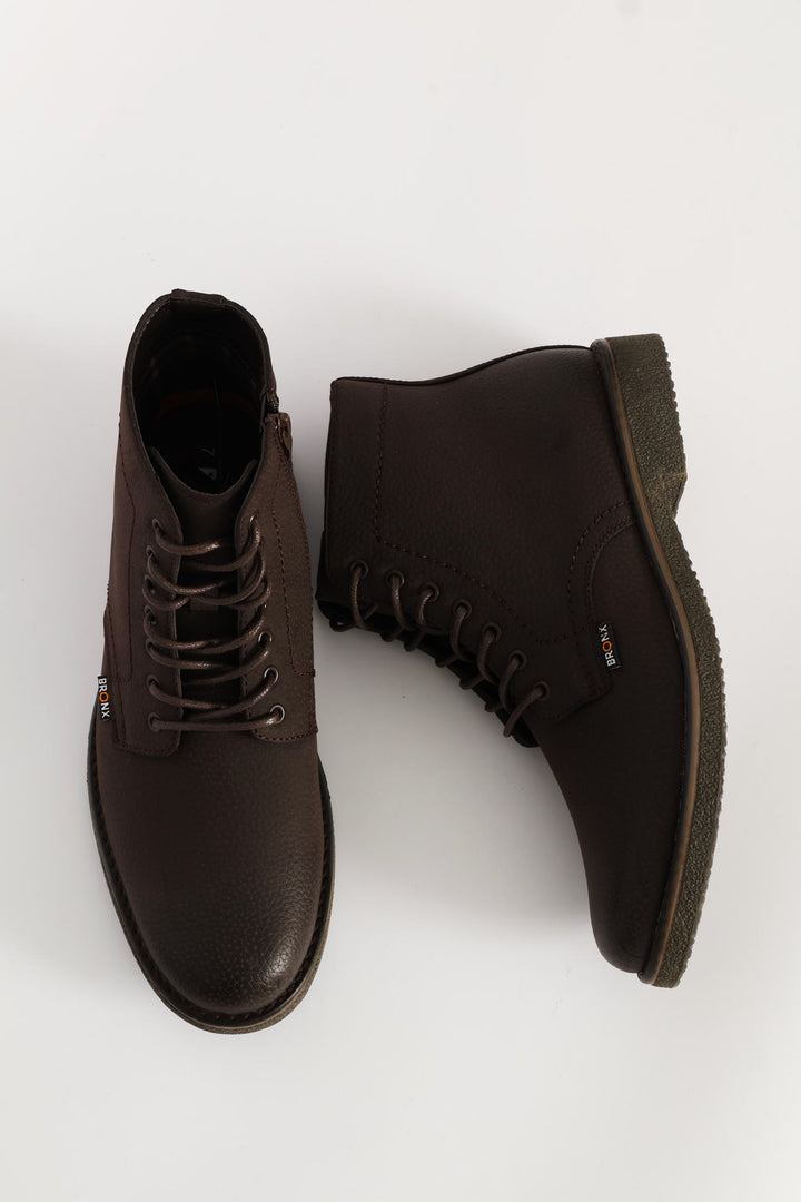 Windsor Lace Up Boot - Chocolate