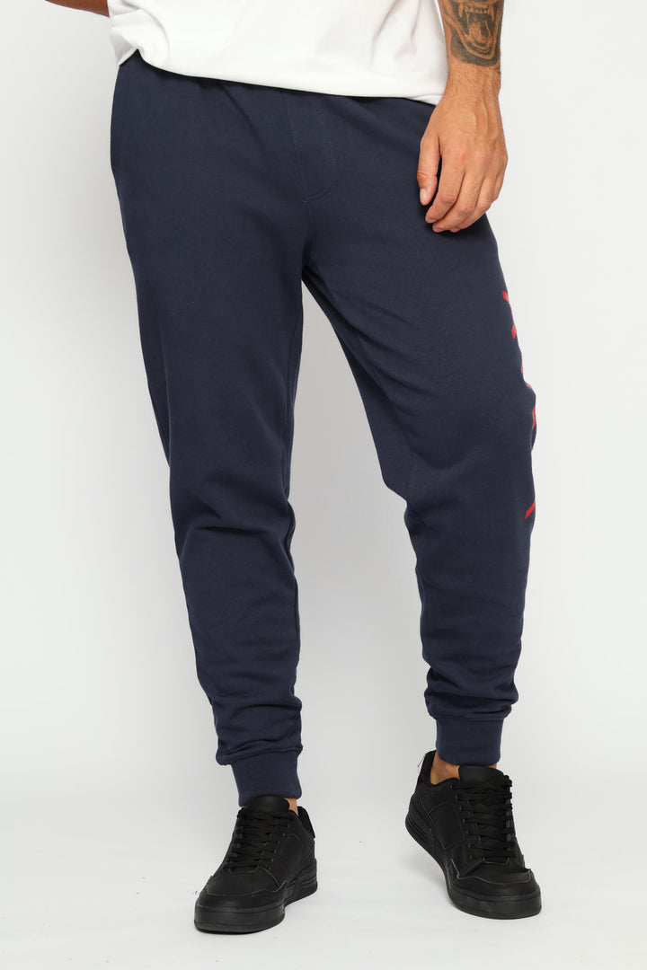 Big Embellished Trackpant - Navy
