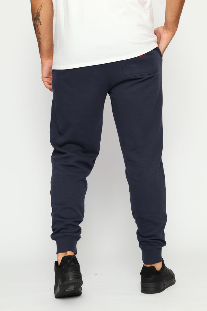 Big Embellished Trackpant - Navy