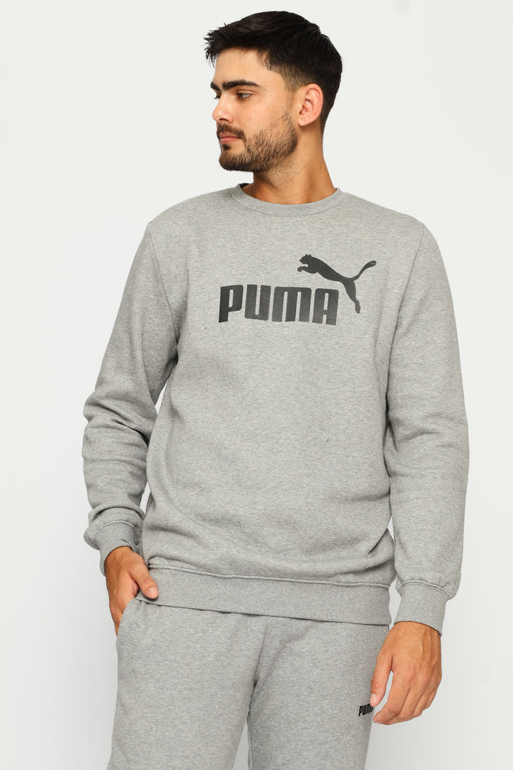 Essential No.1 Logo Fleece Top - Grey