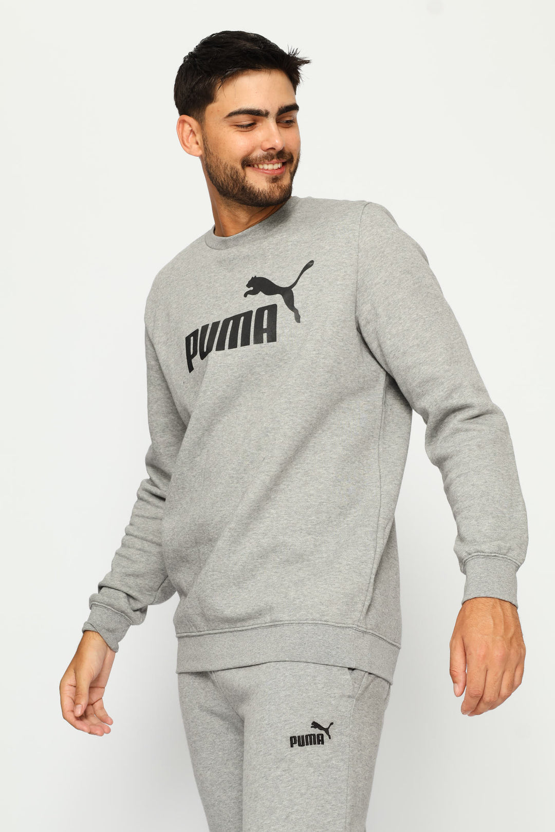 Essential No.1 Logo Fleece Top - Grey