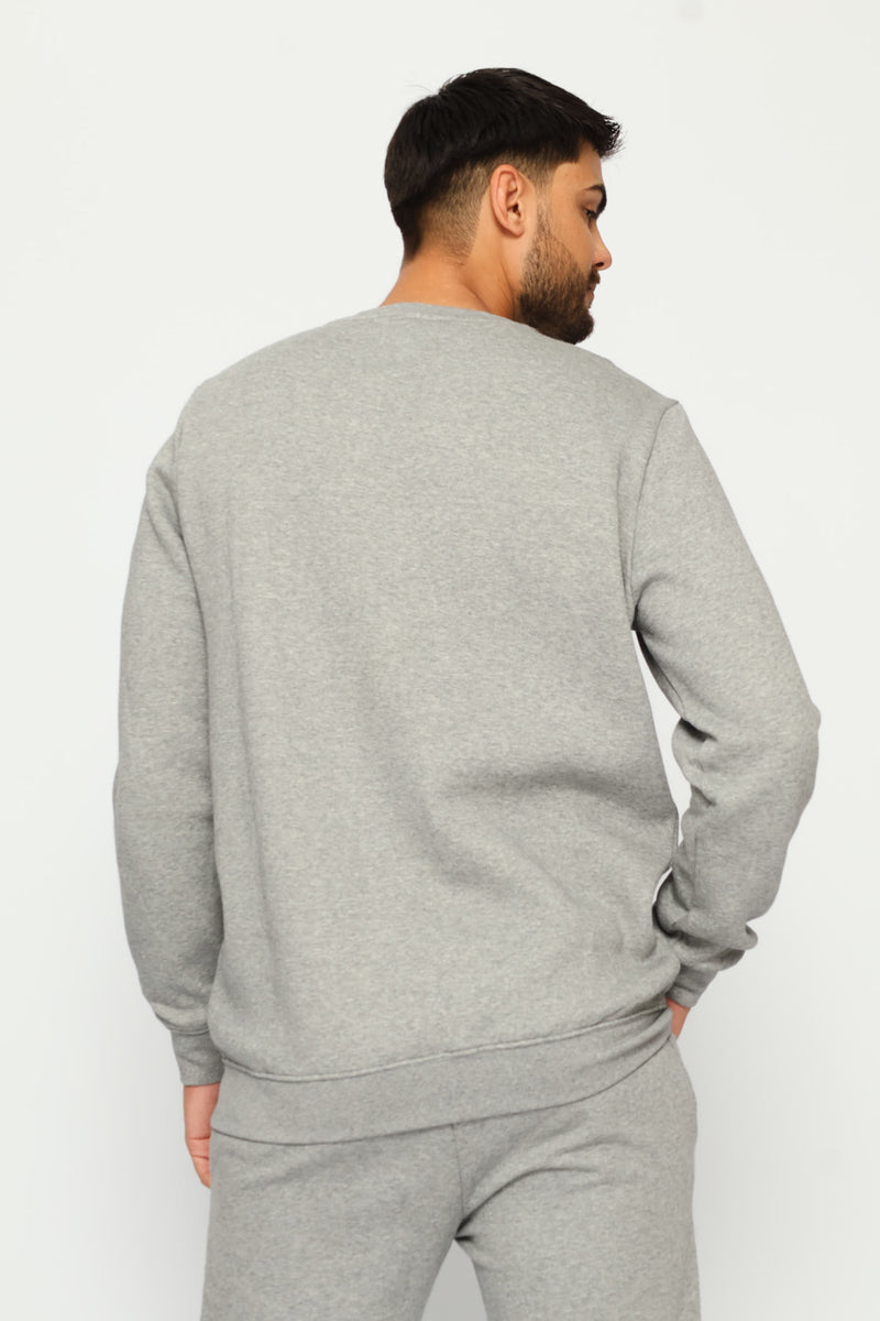 Essential No.1 Logo Fleece Top - Grey