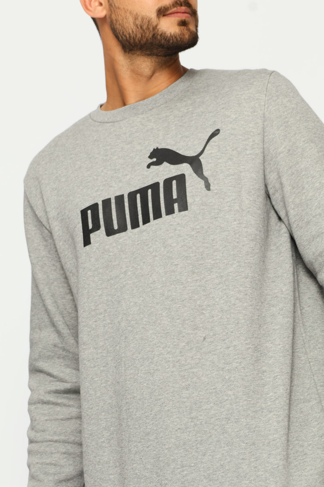 Essential No.1 Logo Fleece Top - Grey
