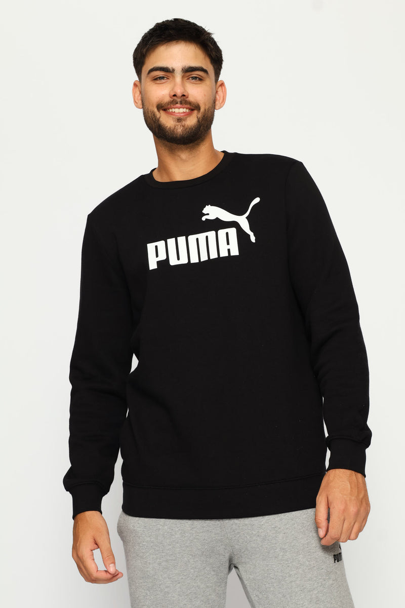 Essential No.1 Logo Crew Top - Black