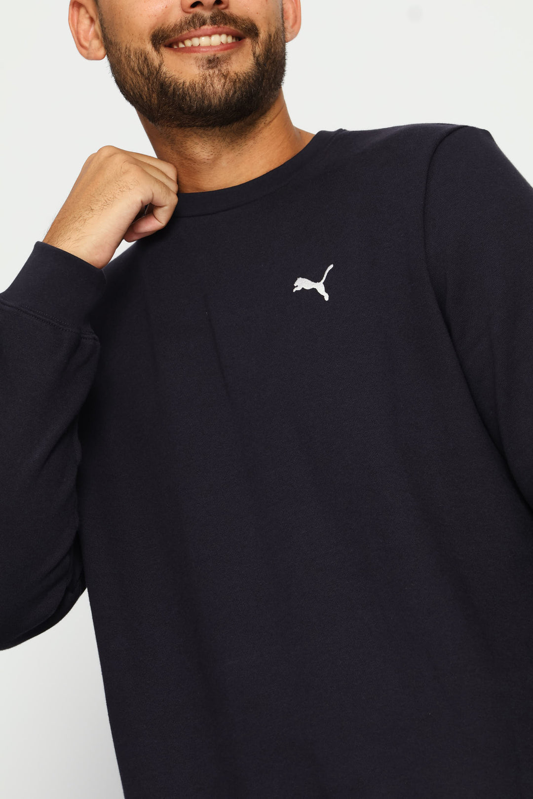 Essential Crew Fleece Top - Navy