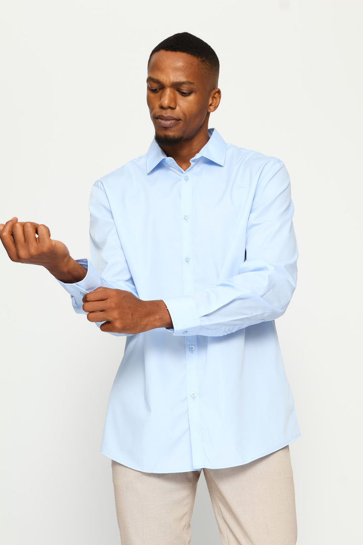 Easy Care Long Sleeve Shirt - Light Blue