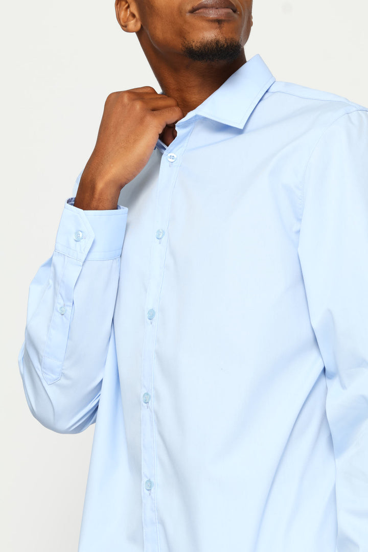 Easy Care Long Sleeve Shirt - Light Blue