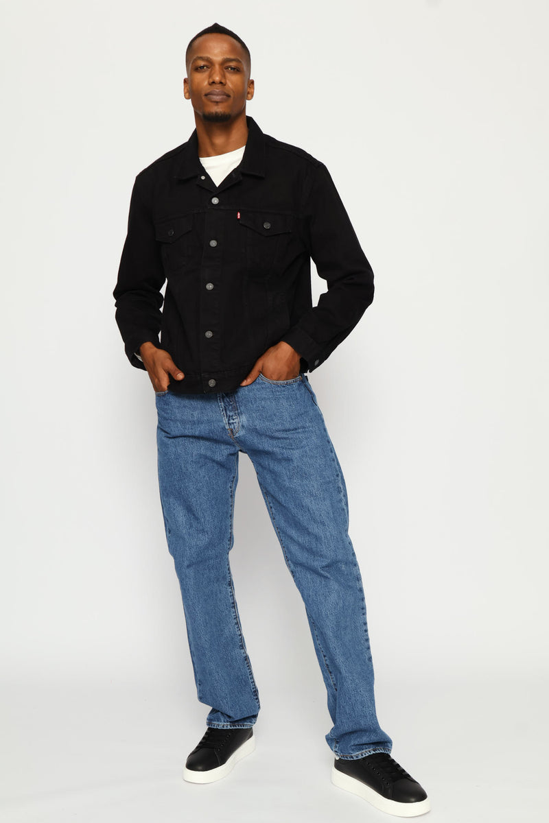 The Trucker Jacket - Black