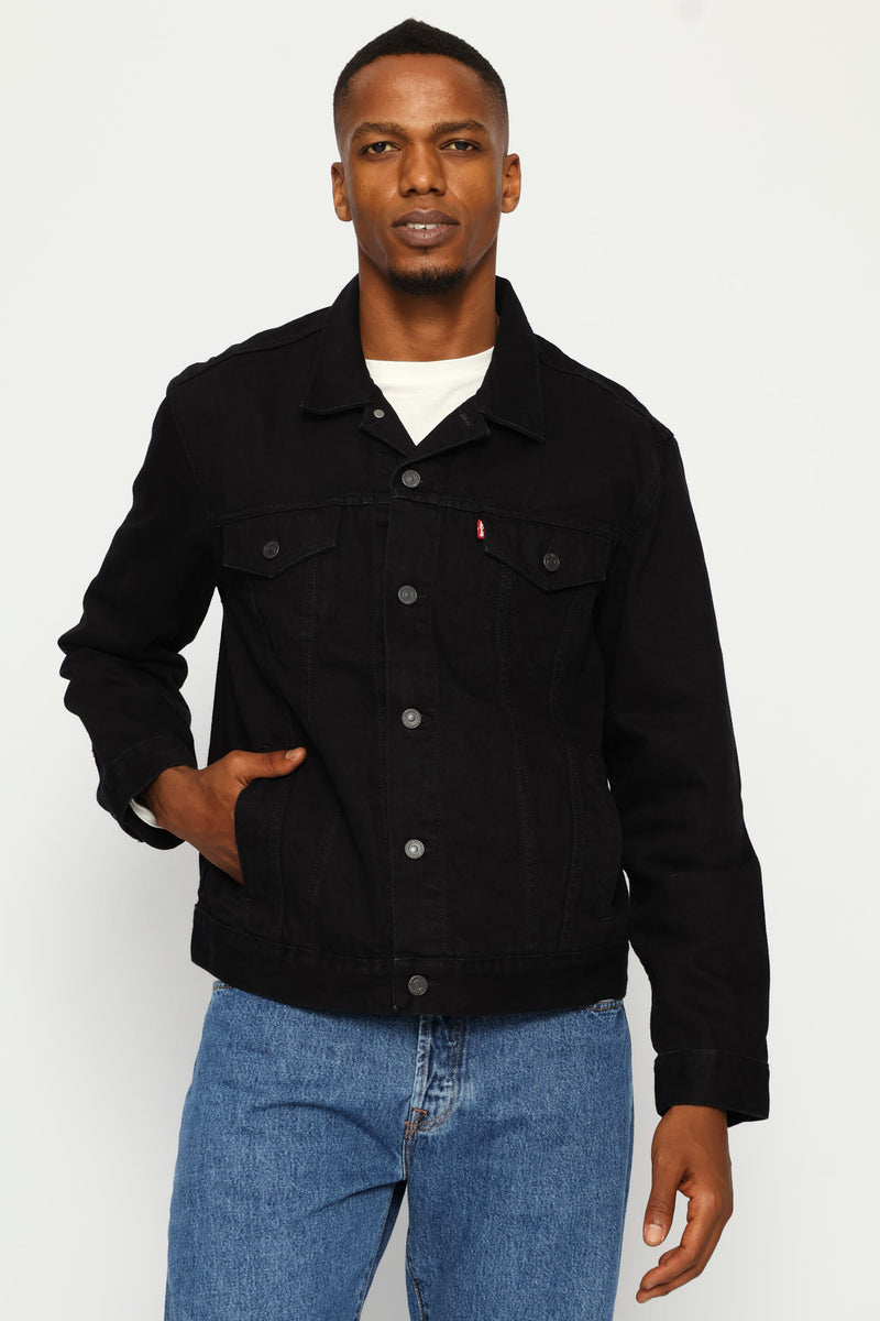 The Trucker Jacket - Black