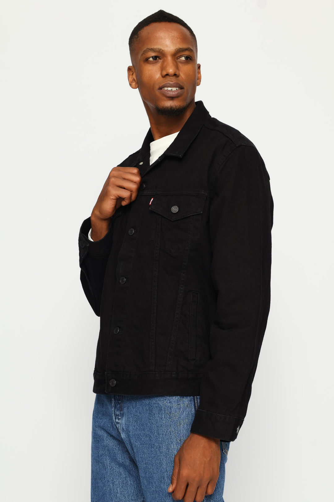 The Trucker Jacket - Black