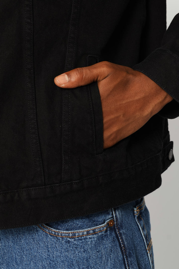The Trucker Jacket - Black
