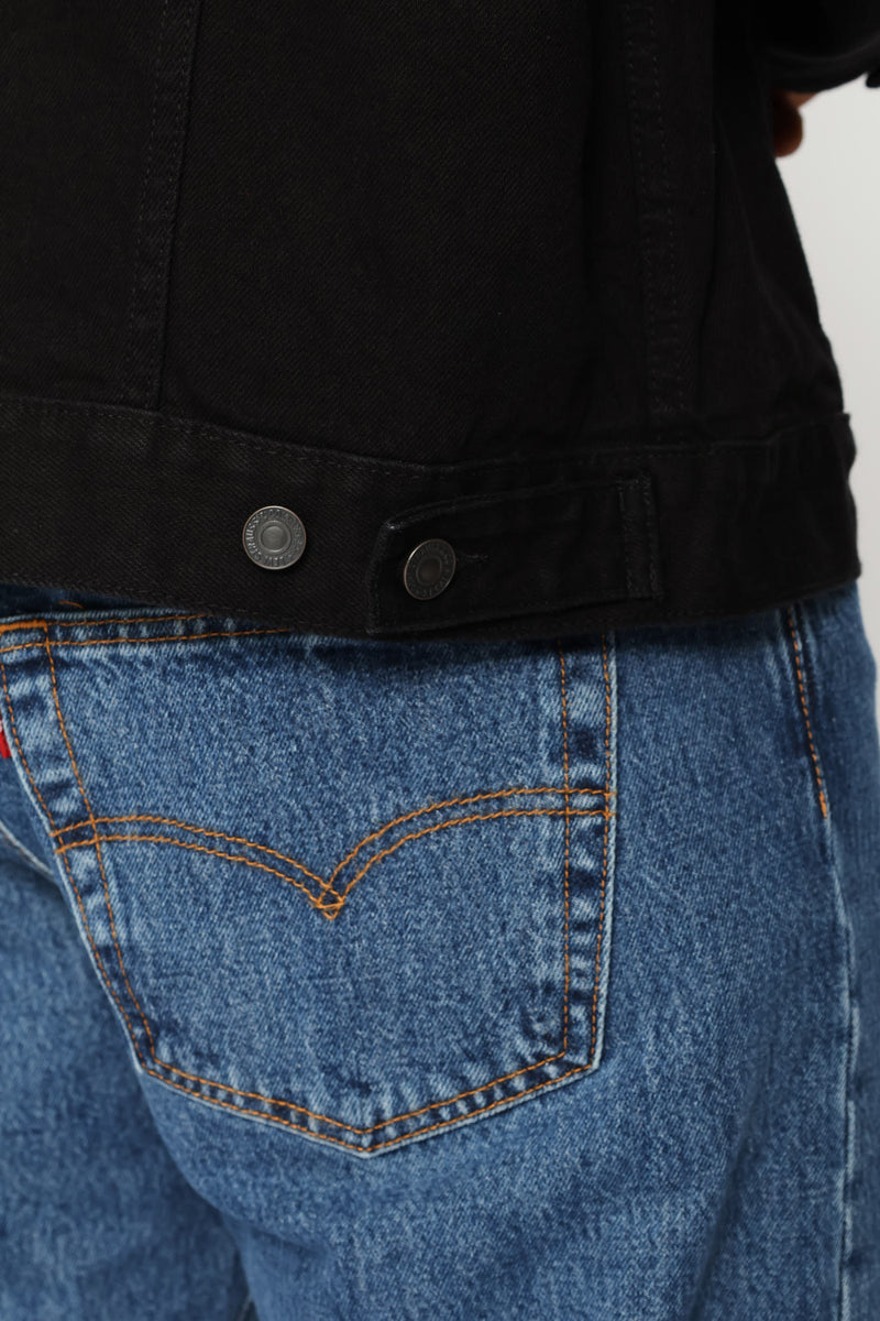 The Trucker Jacket - Black