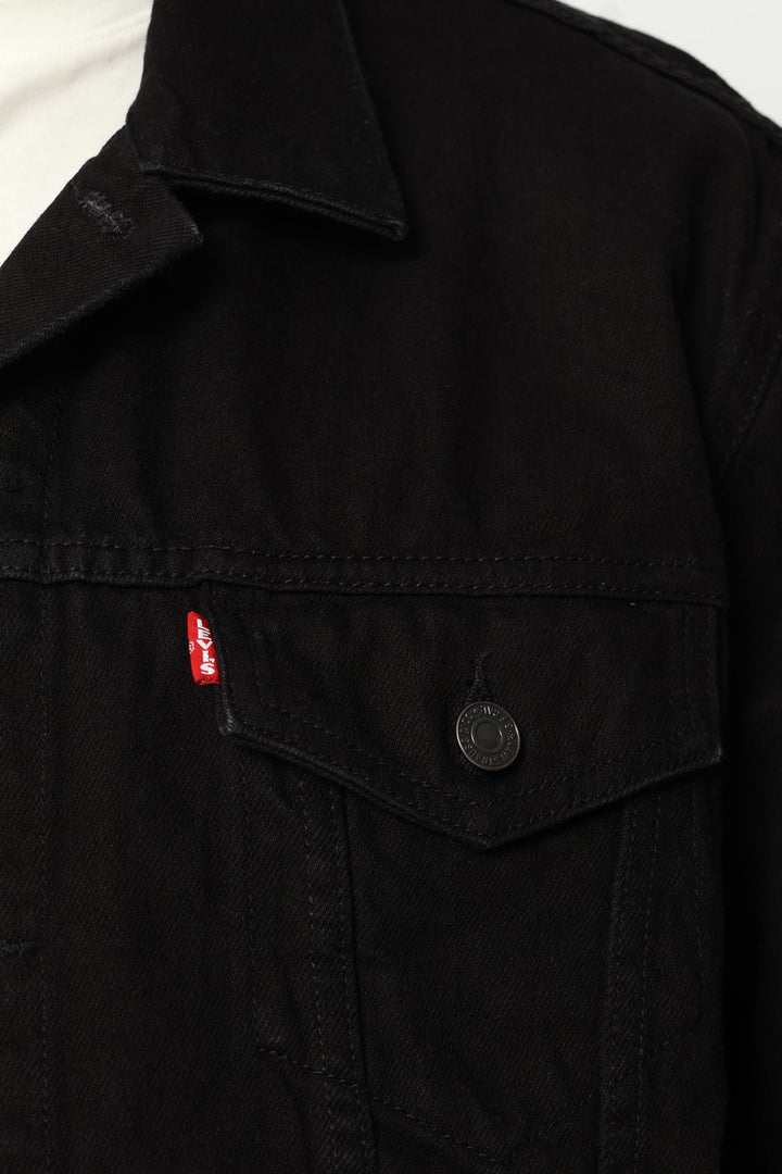 The Trucker Jacket - Black