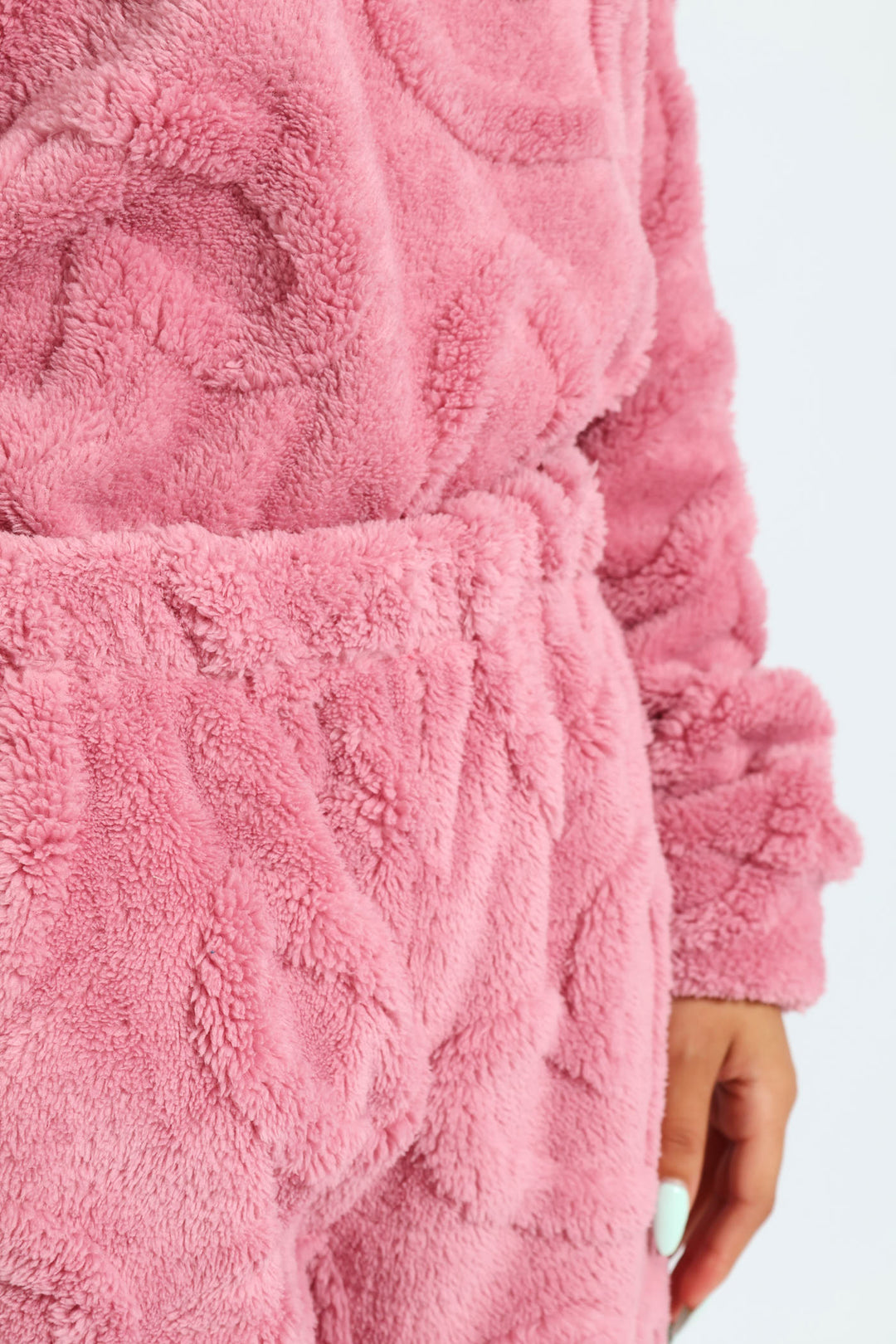 Long Sleeve & Cosy Hearts Jogger Set - Pink