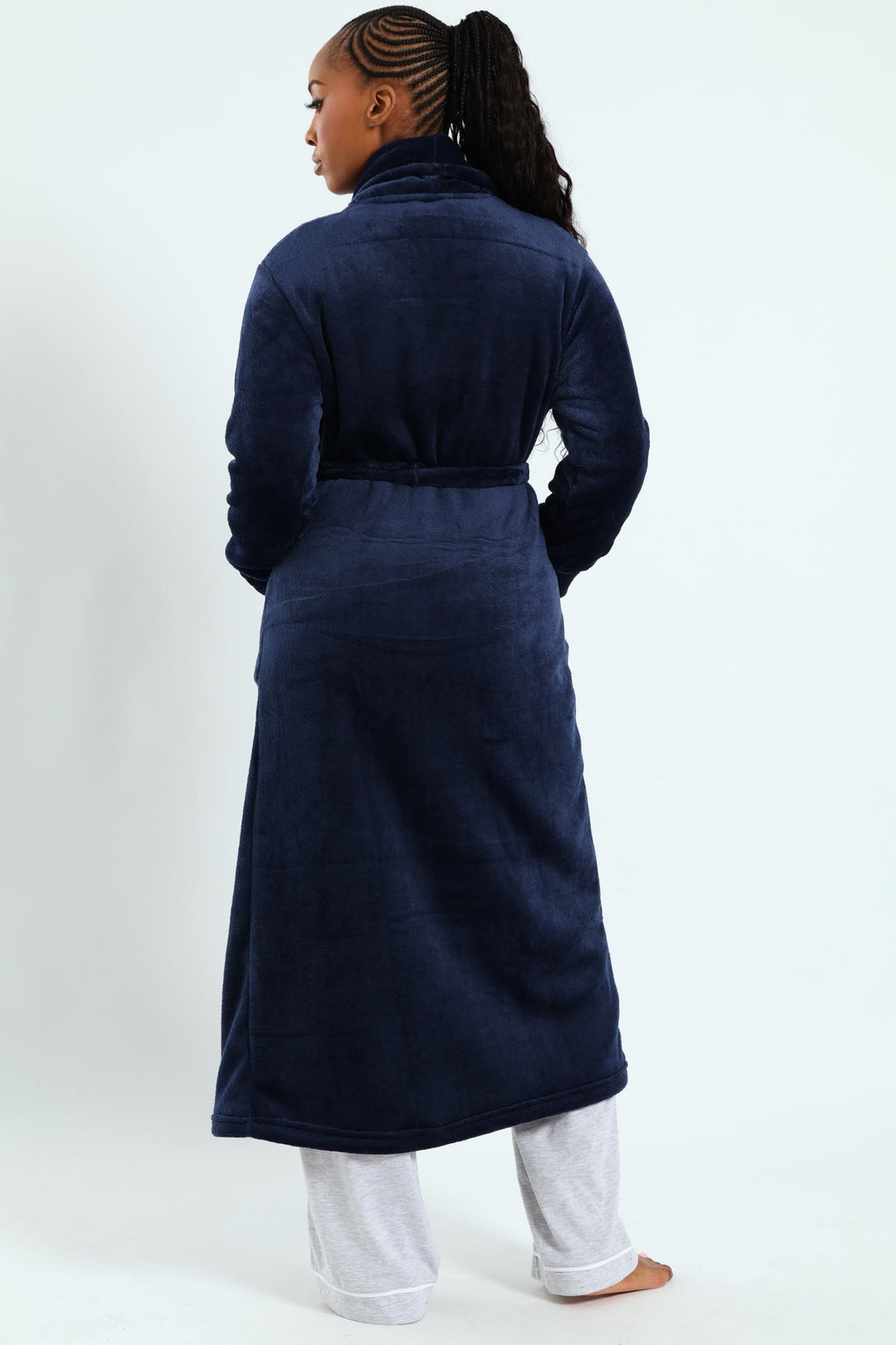 Fluffy Gown - Navy