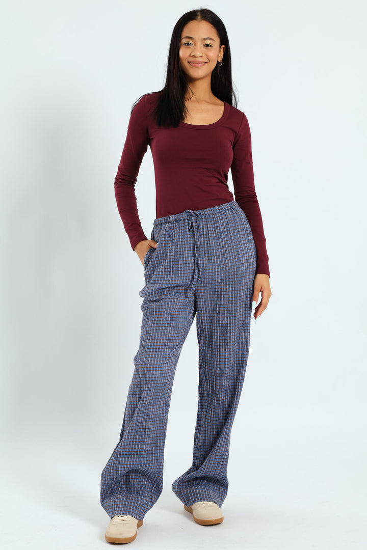 Relaxed Lounge Pants - Blue