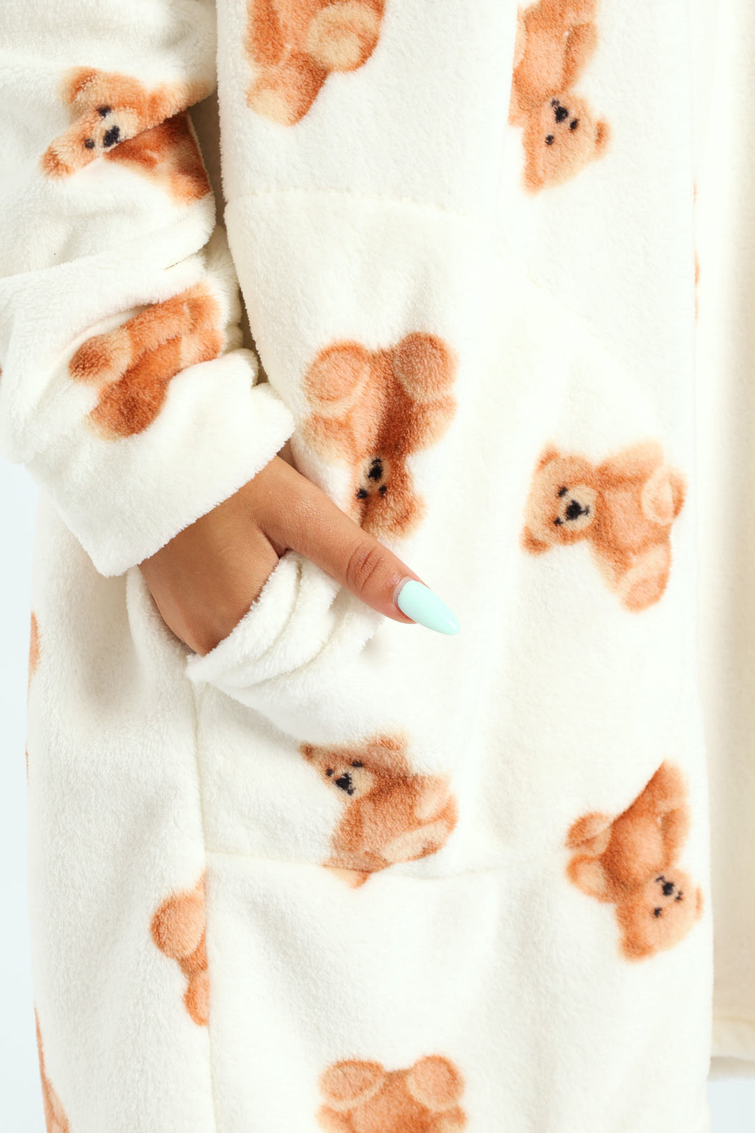 Oversized Cosy Teddy Snuggie - Cream