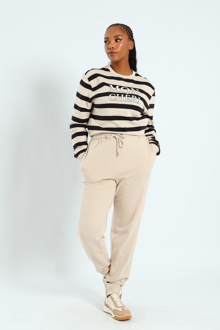 Classic Fleece Cotton Jogger - Ivory