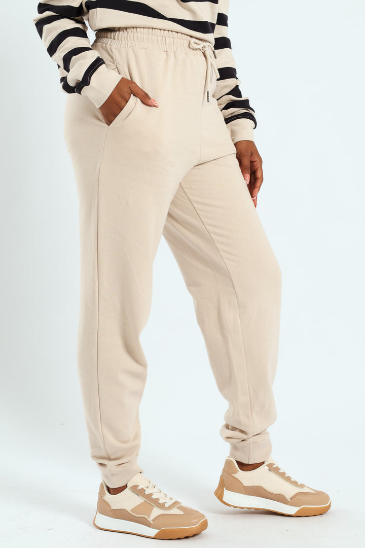 Classic Fleece Cotton Jogger - Ivory