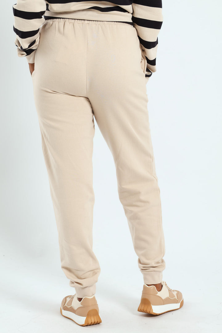 Classic Fleece Cotton Jogger - Ivory