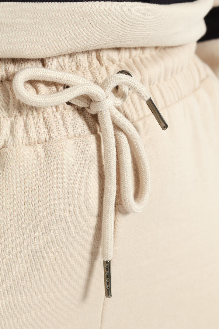 Classic Fleece Cotton Jogger - Ivory