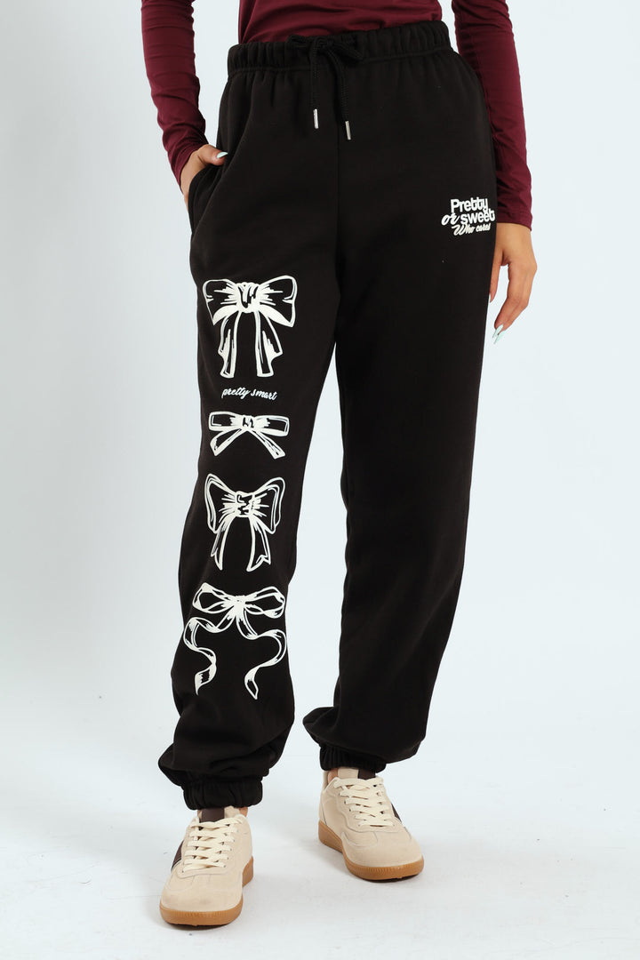 Bow Jogger - Black