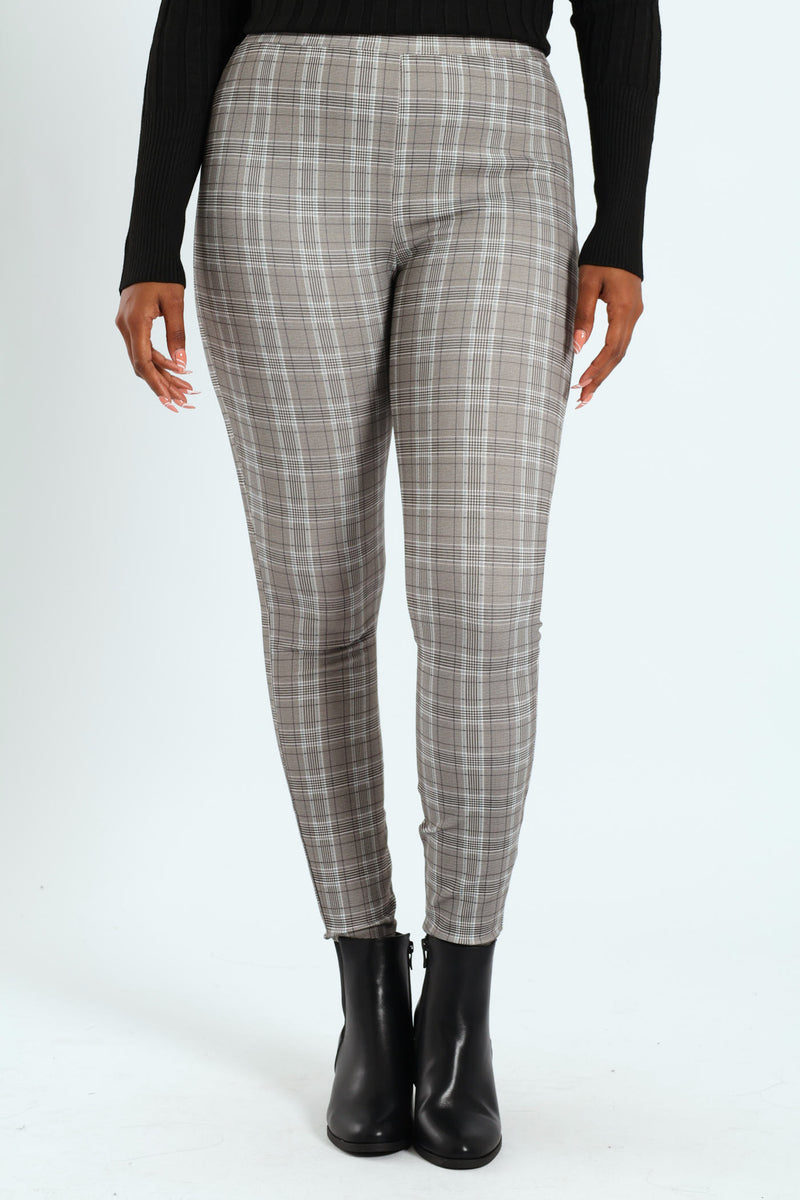 Printed Ponti Legging - Black/Charcoal